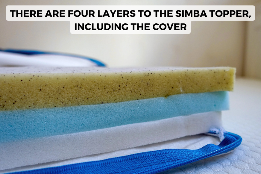 simba mattress topper layers